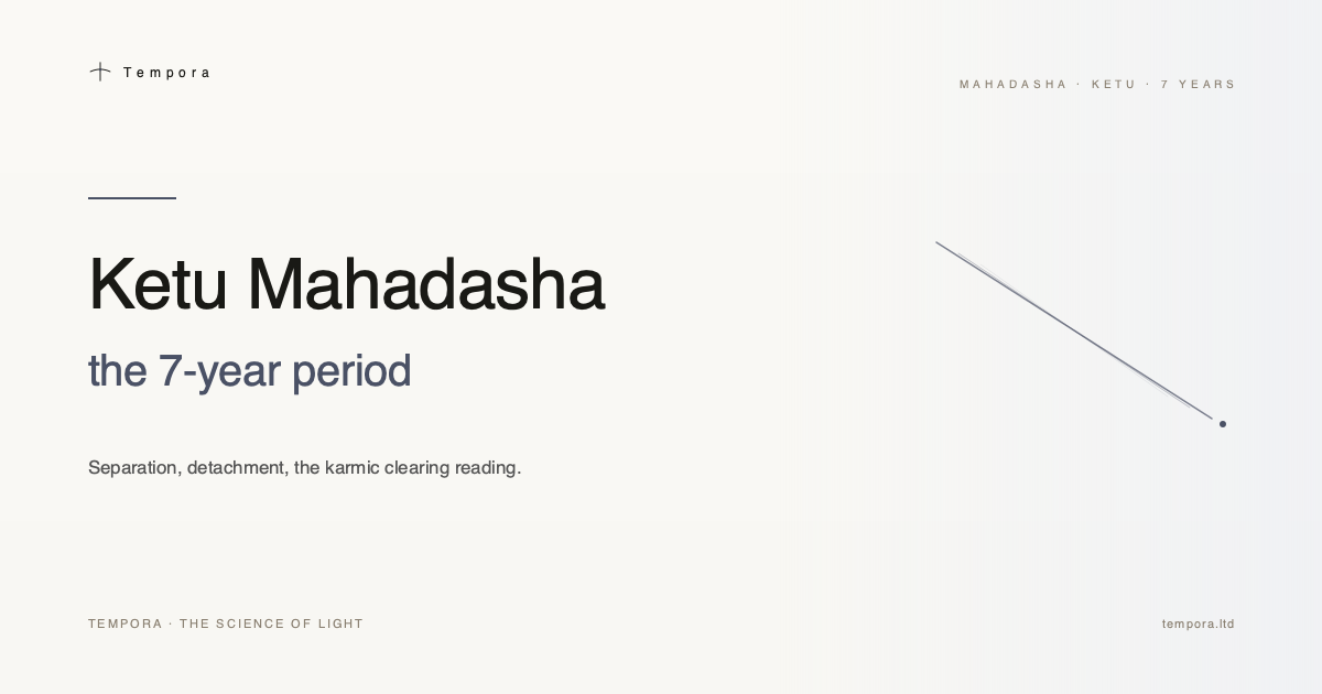 Ketu Mahadasha for Libra Ascendant